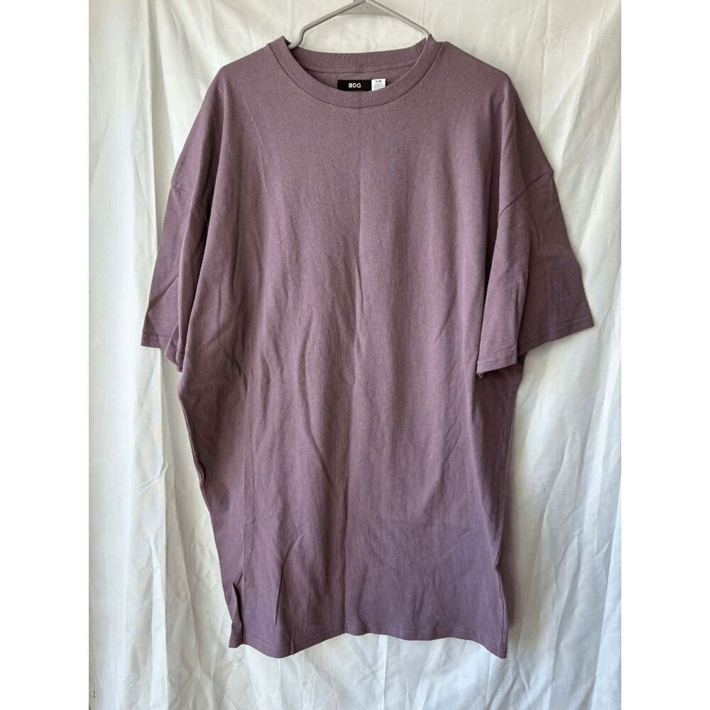 BDG Urban Outfitters Oversize Tee Light Plum Shirt Dress Size Medium